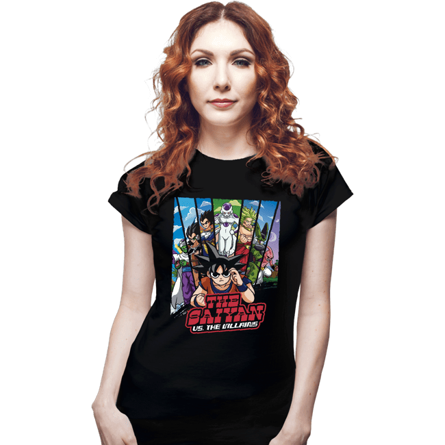 Secret_Shirts Fitted Shirts, Woman / Small / Black The Saiyan V The Villains