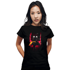 Daily_Deal_Shirts Fitted Shirts, Woman / Small / Black Commander Of Aerospace