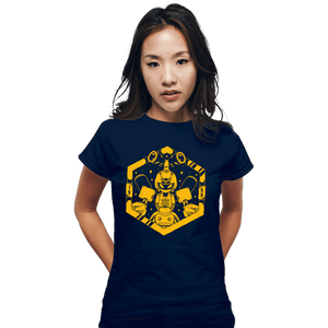 Shirts Fitted Shirts, Woman / Small / Navy Kabuto Type Robot