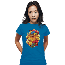 Load image into Gallery viewer, Shirts Fitted Shirts, Woman / Small / Sapphire The Arcade Family
