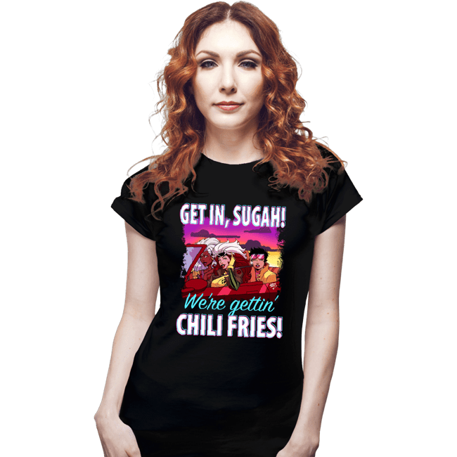 Secret_Shirts Fitted Shirts, Woman / Small / Black Get In, Sugah!
