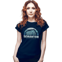 Load image into Gallery viewer, Shirts Fitted Shirts, Woman / Small / Navy Vintage Scranton
