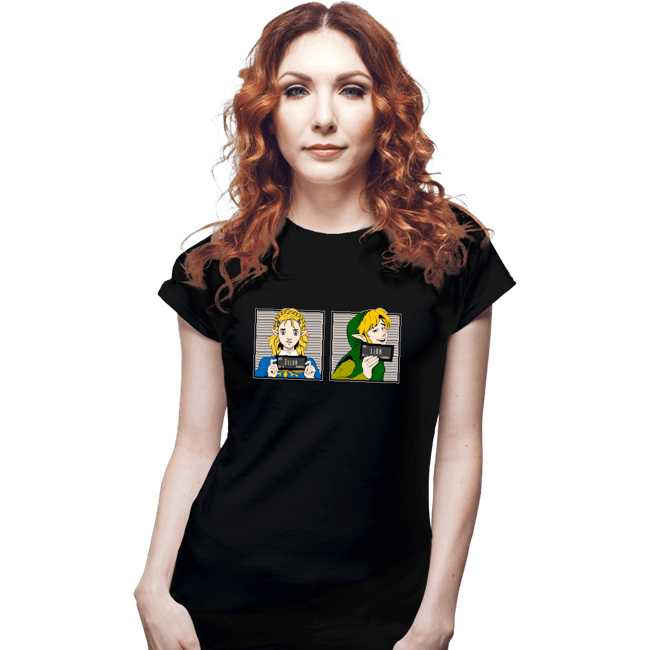 Secret_Shirts Fitted Shirts, Woman / Small / Black Arrested In Hyrule!