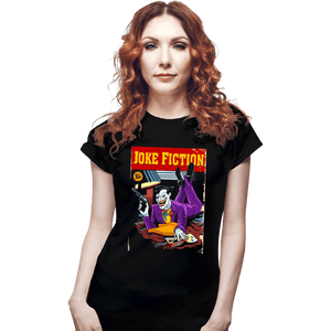 Secret_Shirts Fitted Shirts, Woman / Small / Black Joker Fiction