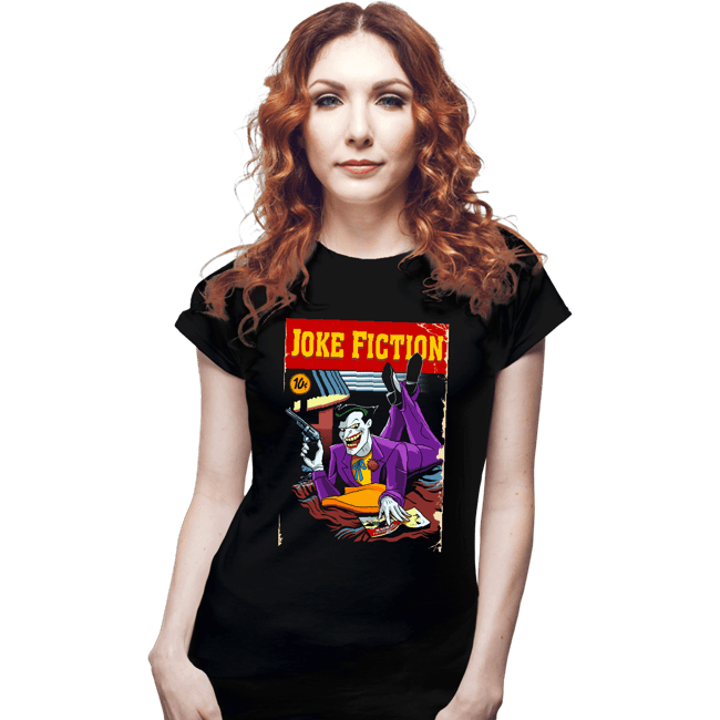 Secret_Shirts Fitted Shirts, Woman / Small / Black Joker Fiction