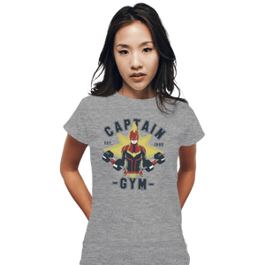 Shirts Fitted Shirts, Woman / Small / Sports Grey Captain Gym