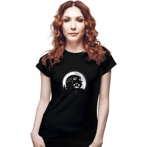 Shirts Fitted Shirts, Woman / Small / Black Moonlight Catbus