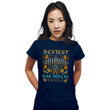 Load image into Gallery viewer, Shirts Fitted Shirts, Woman / Small / Navy Bestest Mensch
