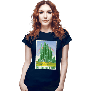 Shirts Fitted Shirts, Woman / Small / Navy Visit The Emerald City