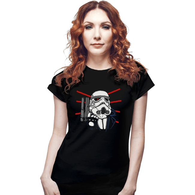 Secret_Shirts Fitted Shirts, Woman / Small / Black The Storminator!