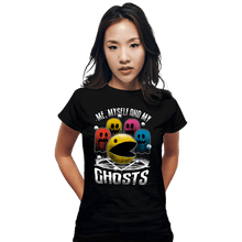 Load image into Gallery viewer, Daily_Deal_Shirts Fitted Shirts, Woman / Small / Black Me Myself And My Ghosts
