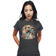 Load image into Gallery viewer, Shirts Fitted Shirts, Woman / Small / Charcoal Stranger Anime
