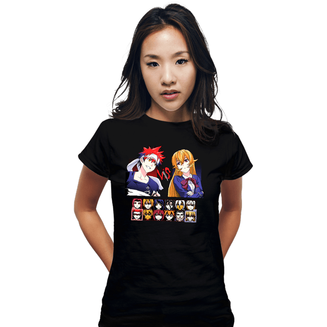 Shirts Fitted Shirts, Woman / Small / Black Foodwars