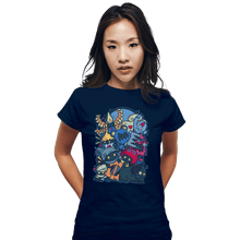 Load image into Gallery viewer, Shirts Fitted Shirts, Woman / Small / Navy Heartless
