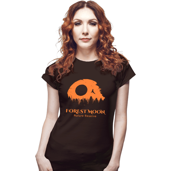 Daily_Deal_Shirts Fitted Shirts, Woman / Small / Black Forest Moon Reserve