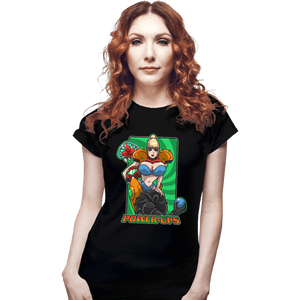 Daily_Deal_Shirts Fitted Shirts, Woman / Small / Black Power-Ups
