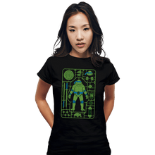 Load image into Gallery viewer, Daily_Deal_Shirts Fitted Shirts, Woman / Small / Black Leonardo Model Sprue
