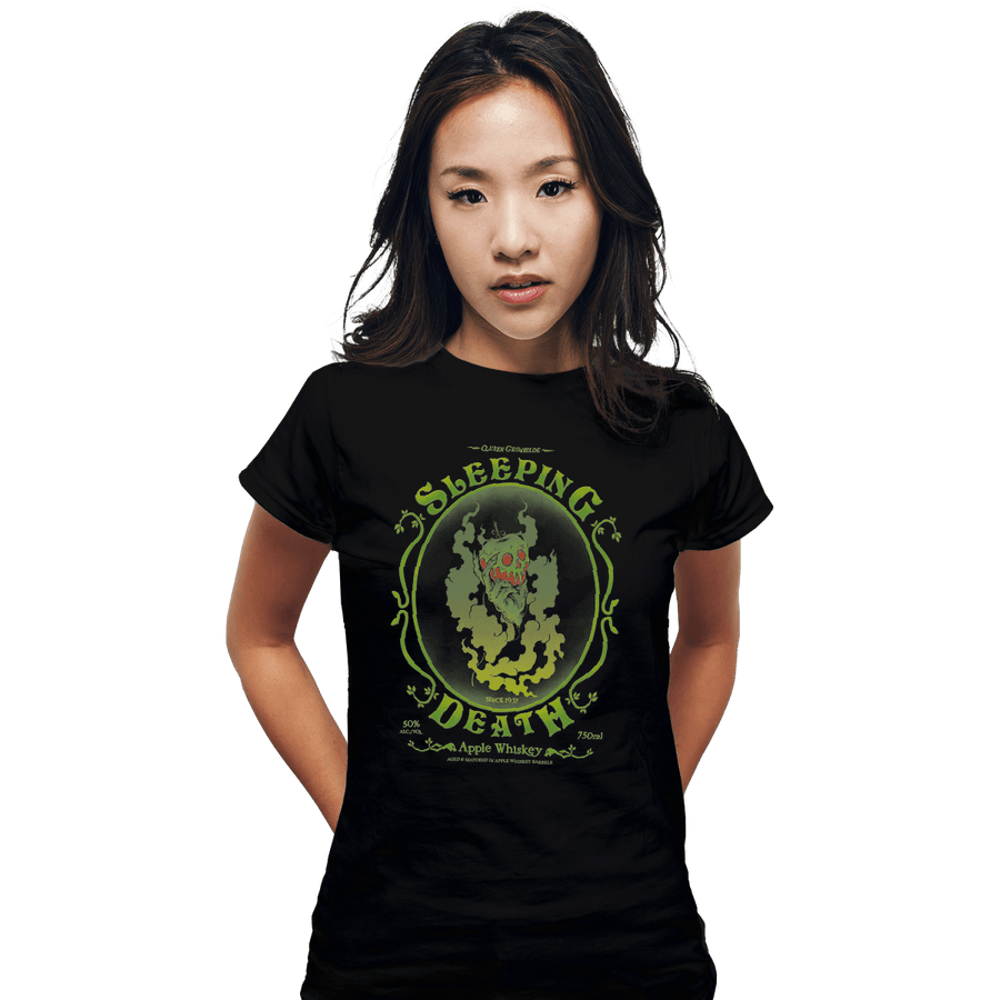 Shirts Fitted Shirts, Woman / Small / Black Sleeping Death Whiskey
