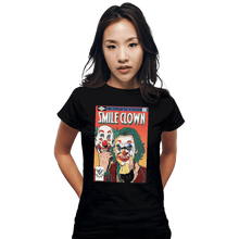 Load image into Gallery viewer, Shirts Fitted Shirts, Woman / Small / Black Smile Clown
