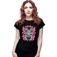 Load image into Gallery viewer, Shirts Fitted Shirts, Woman / Small / Black Hannya Mask
