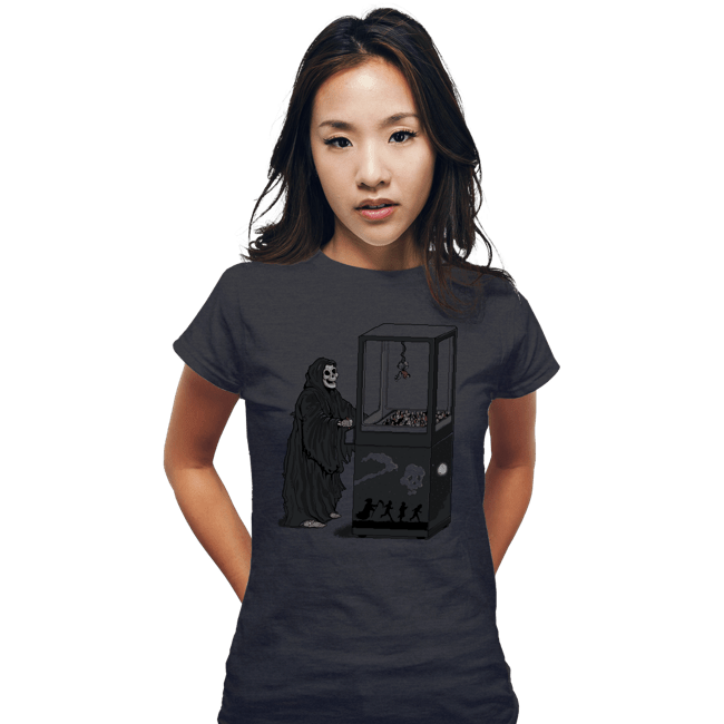 Shirts Fitted Shirts, Woman / Small / Dark Heather Death Is Random