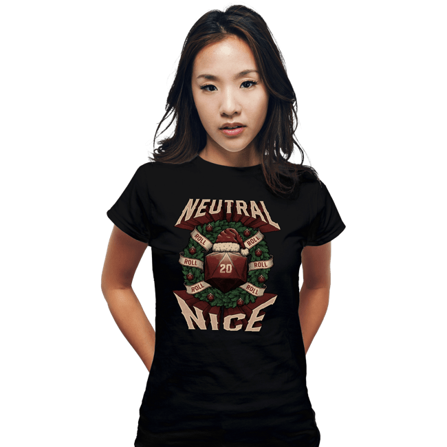 Shirts Fitted Shirts, Woman / Small / Black Neutral Nice Christmas