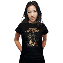 Load image into Gallery viewer, Daily_Deal_Shirts Fitted Shirts, Woman / Small / Black Vader Cat
