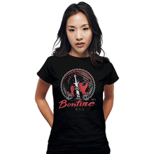 Load image into Gallery viewer, Shirts Fitted Shirts, Woman / Small / Black Bonfire Moonlight
