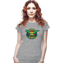 Load image into Gallery viewer, Daily_Deal_Shirts Fitted Shirts, Woman / Small / Sports Grey Bronto Burger
