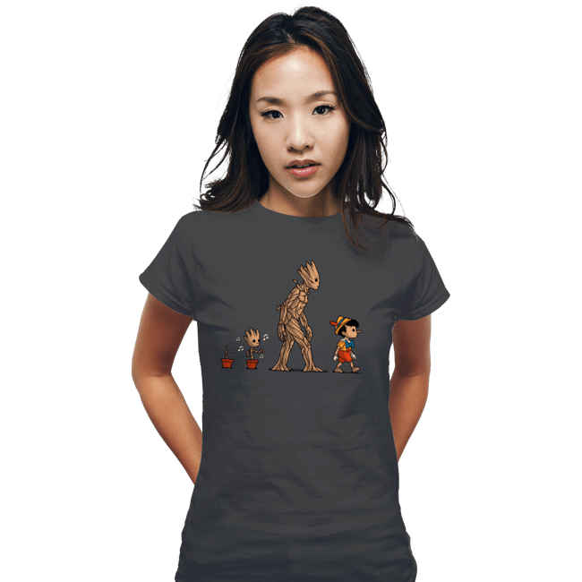 Shirts Fitted Shirts, Woman / Small / Charcoal Galactic Evolution