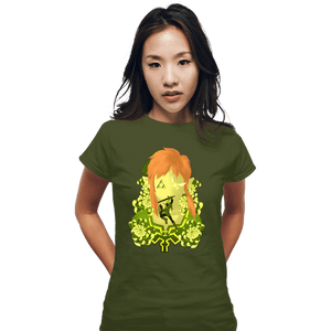 Daily_Deal_Shirts Fitted Shirts, Woman / Small / Military Green Legendary Memories