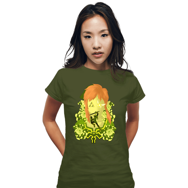 Daily_Deal_Shirts Fitted Shirts, Woman / Small / Military Green Legendary Memories