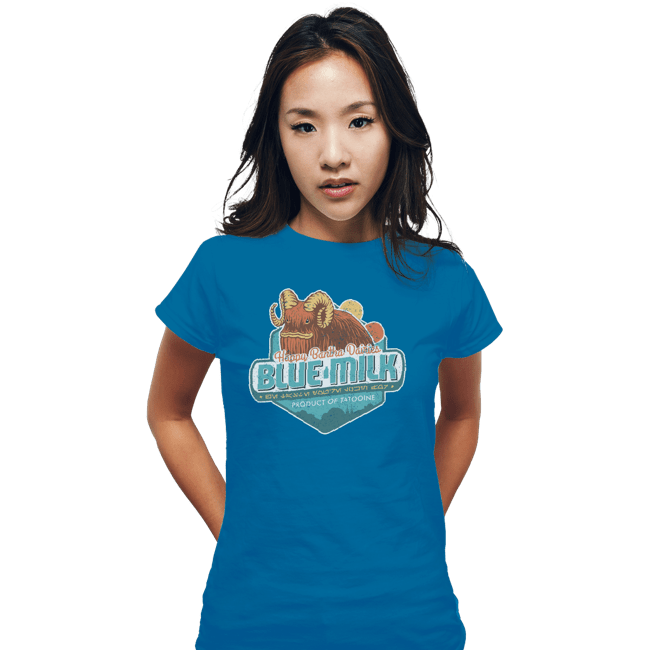 Shirts Fitted Shirts, Woman / Small / Sapphire Blue Milk