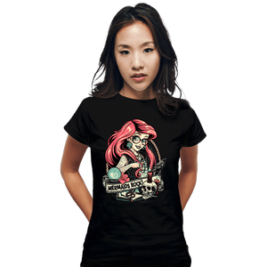 Secret_Shirts Fitted Shirts, Woman / Small / Black Rocker Ariel!