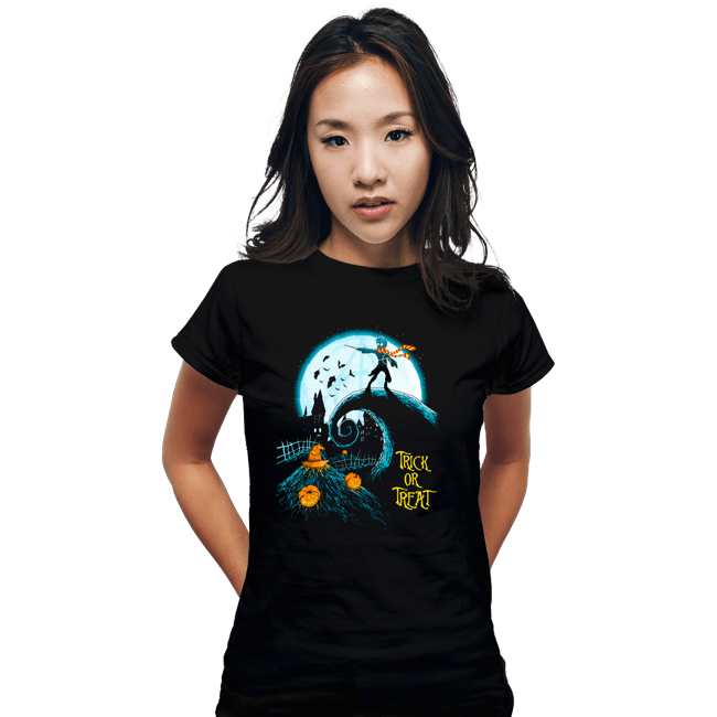 Secret_Shirts Fitted Shirts, Woman / Small / Black Wizardry Night