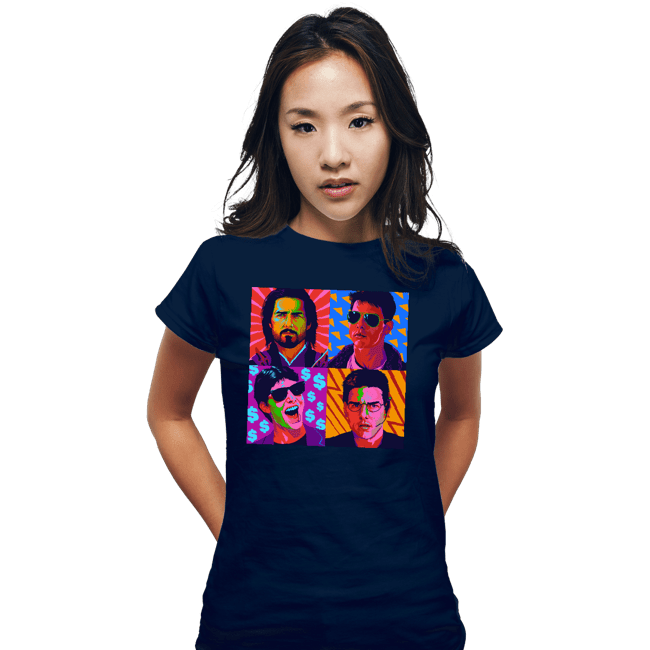 Daily_Deal_Shirts Fitted Shirts, Woman / Small / Navy Pop Tom Cruise