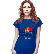 Load image into Gallery viewer, Daily_Deal_Shirts Fitted Shirts, Woman / Small / Royal Blue The Little Xeno

