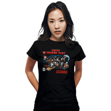 Load image into Gallery viewer, Daily_Deal_Shirts Fitted Shirts, Woman / Small / Black Super Horror Kart
