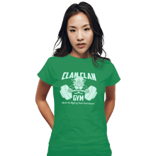 Load image into Gallery viewer, Shirts Fitted Shirts, Woman / Small / Irish Green Clan Clan Gym
