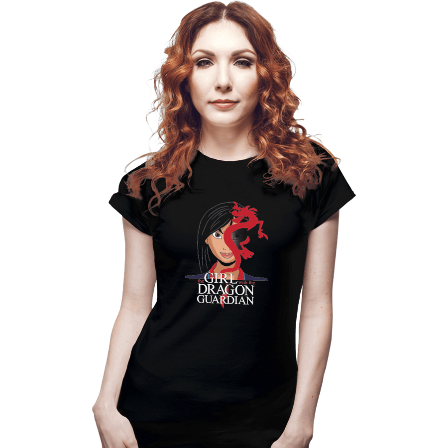 Shirts Fitted Shirts, Woman / Small / Black The Girl With The Dragon Guardian