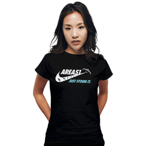 Shirts Fitted Shirts, Woman / Small / Black Just Storm It