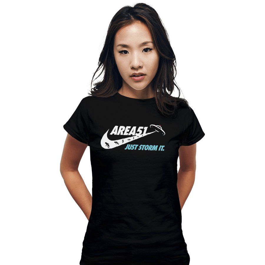 Shirts Fitted Shirts, Woman / Small / Black Just Storm It