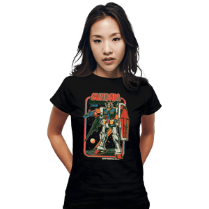 Shirts Fitted Shirts, Woman / Small / Black Retro RX-78-2