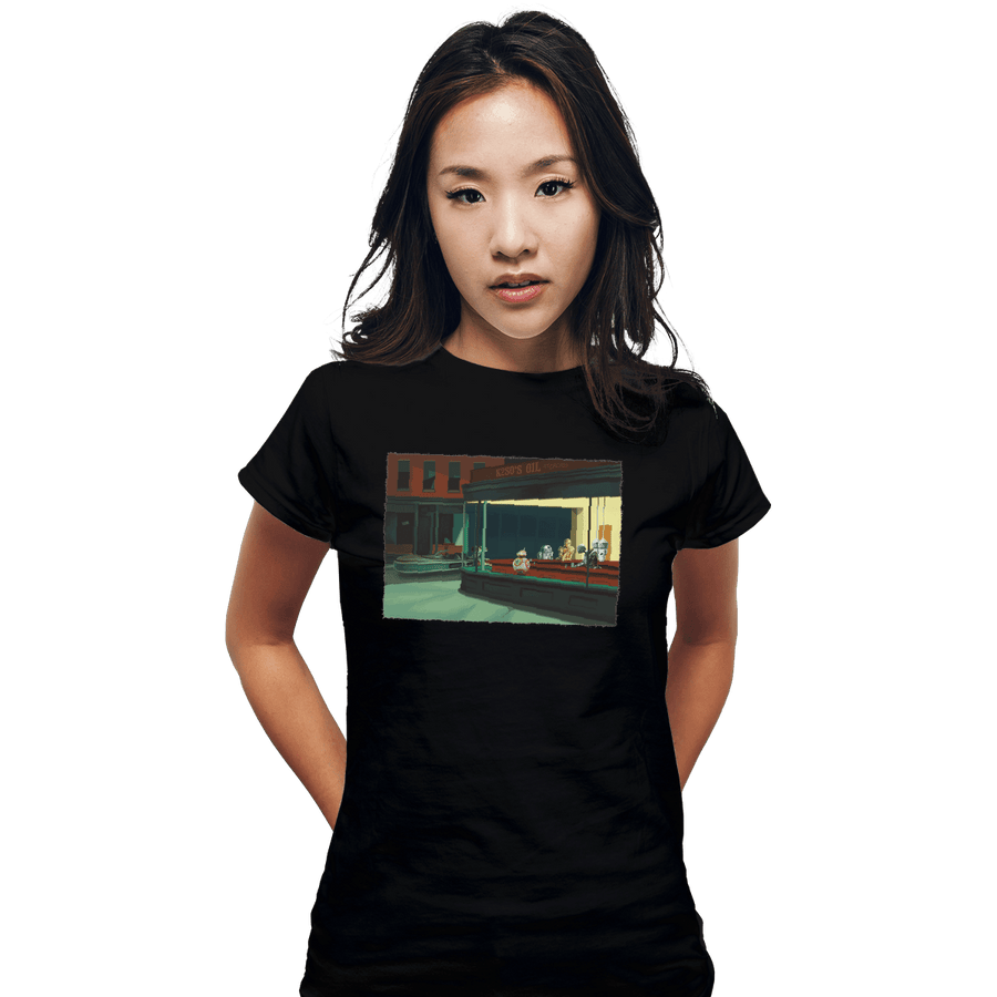 Shirts Fitted Shirts, Woman / Small / Black Nightdroids
