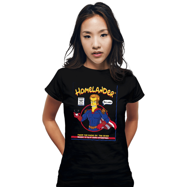 Secret_Shirts Fitted Shirts, Woman / Small / Black homelander milk