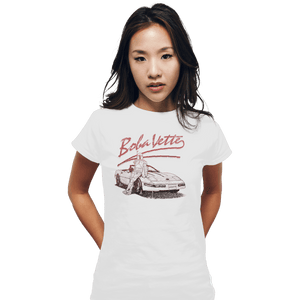Shirts Fitted Shirts, Woman / Small / White Boba Vette