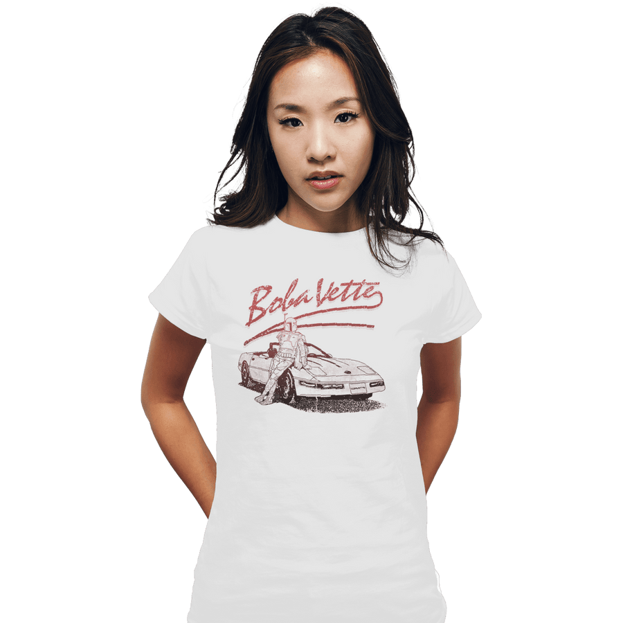 Shirts Fitted Shirts, Woman / Small / White Boba Vette