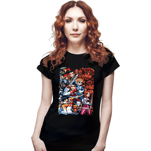Daily_Deal_Shirts Fitted Shirts, Woman / Small / Black Morphin Pilgrim