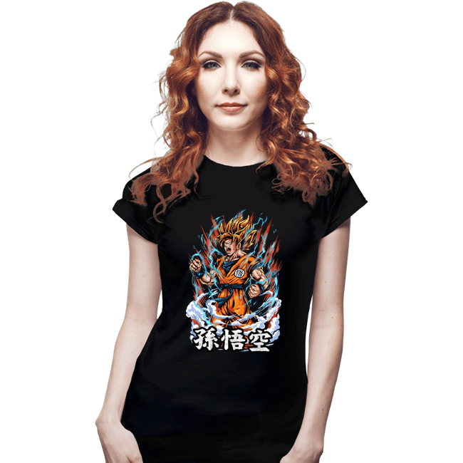 Shirts Fitted Shirts, Woman / Small / Black Rage Of A Super Saiyan