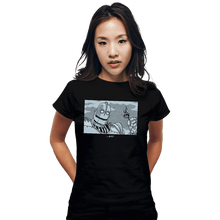 Load image into Gallery viewer, Secret_Shirts Fitted Shirts, Woman / Small / Black Giant Art

